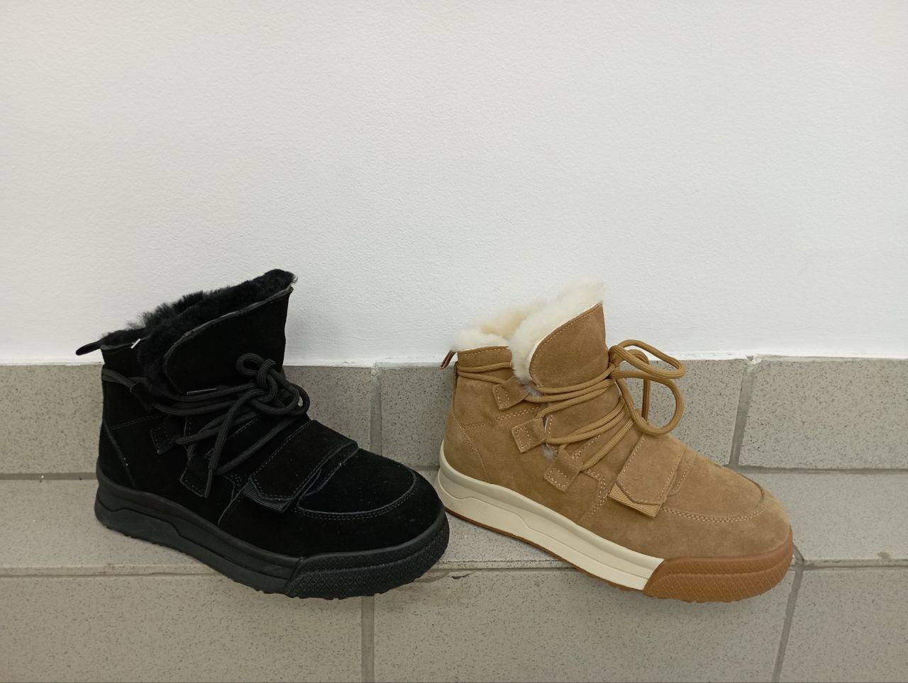 Ботинки зима  Q1W-1 Popular Fashion рыжие