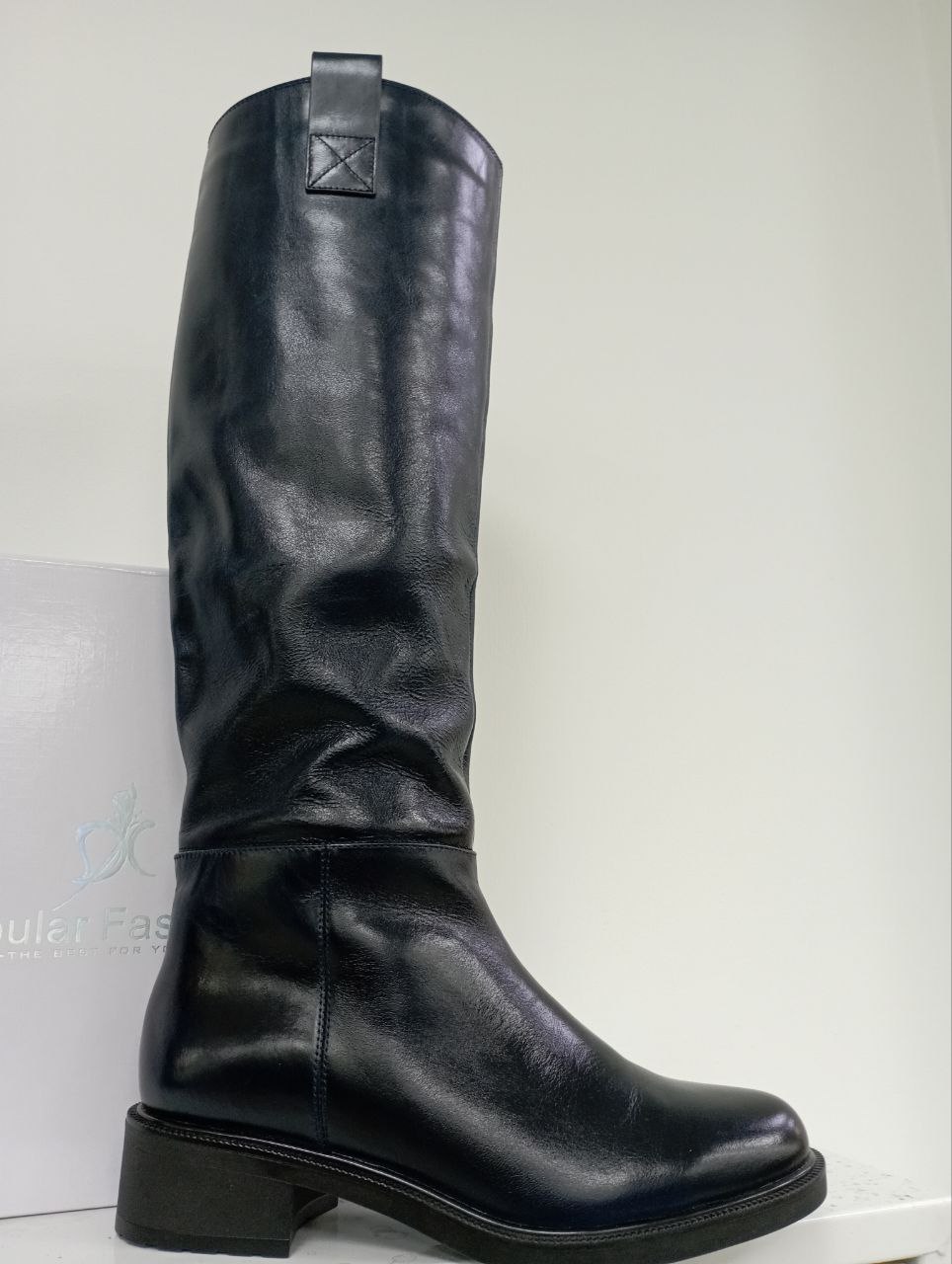 Сапоги зима натуральный мех 061-268F Popular Fashion